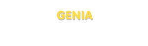 Der Vorname Genia