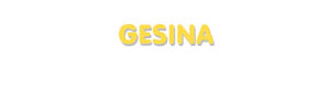 Der Vorname Gesina