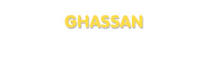 Der Vorname Ghassan