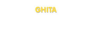 Der Vorname Ghita
