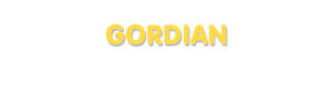 Der Vorname Gordian