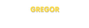 Der Vorname Gregor