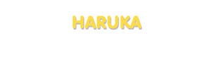 Der Vorname Haruka