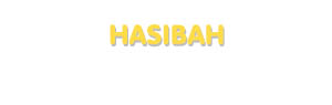 Der Vorname Hasibah