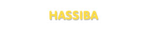 Der Vorname Hassiba