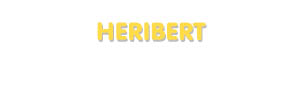 Der Vorname Heribert