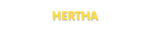 Der Vorname Hertha