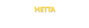 Der Vorname Hetta