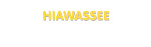 Der Vorname Hiawassee