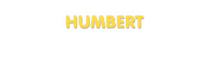 Der Vorname Humbert