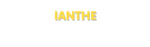 Der Vorname Ianthe