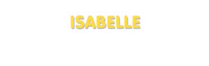 Der Vorname Isabelle