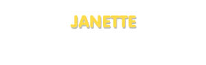 Der Vorname Janette