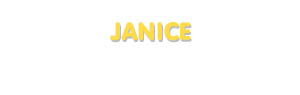 Der Vorname Janice