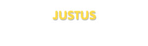 Der Vorname Justus