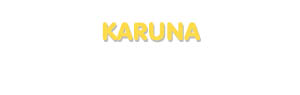Der Vorname Karuna