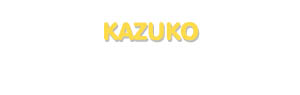 Der Vorname Kazuko