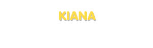 Der Vorname Kiana
