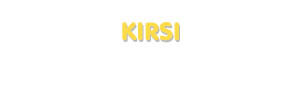 Der Vorname Kirsi