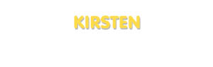 Der Vorname Kirsten