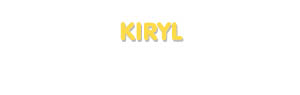 Der Vorname Kiryl