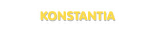 Der Vorname Konstantia