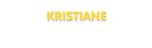 Der Vorname Kristiane