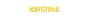 Der Vorname Kristine