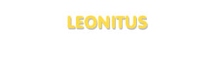 Der Vorname Leonitus