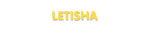 Der Vorname Letisha