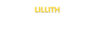 Der Vorname Lillith