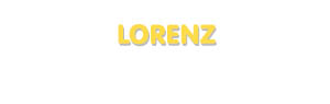 Der Vorname Lorenz