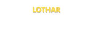 Der Vorname Lothar