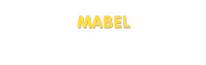 Der Vorname Mabel