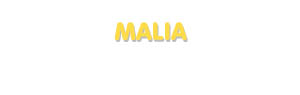 Der Vorname Malia