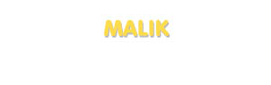 Der Vorname Malik