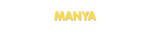 Der Vorname Manya