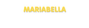 Der Vorname Mariabella