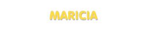 Der Vorname Maricia