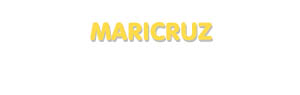 Der Vorname Maricruz