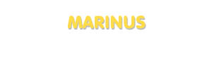 Der Vorname Marinus