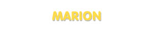 Der Vorname Marion