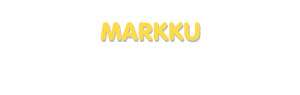 Der Vorname Markku
