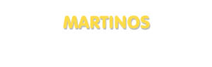 Der Vorname Martinos