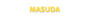 Der Vorname Masuda