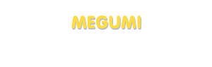 Der Vorname Megumi