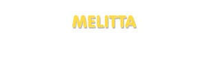 Der Vorname Melitta