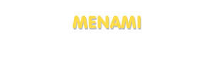 Der Vorname Menami