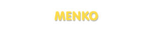 Der Vorname Menko