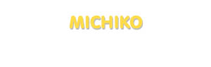 Der Vorname Michiko